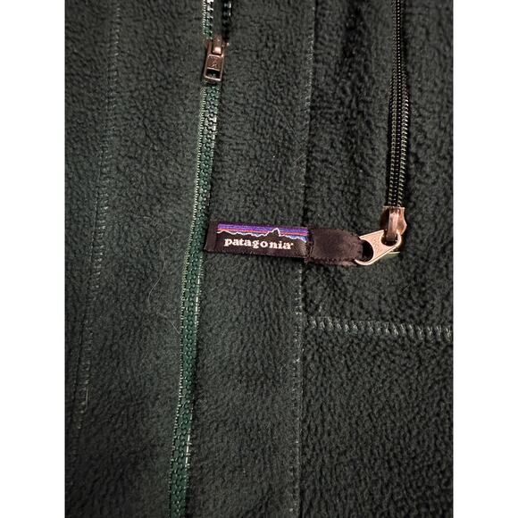 Vintage 90s Patagonia Synchilla Pile Fleece Jacket Men's Large Made in USA Green - Picture 7 of 8